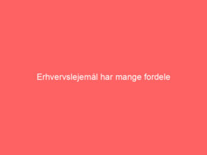 Read more about the article Erhvervslejemål har mange fordele