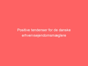 Read more about the article Positive tendenser for de danske erhvervsejendomsmæglere